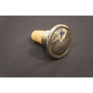 Columbia Winery Wine Bottle Cork Stopper Metal Top Wooden Cork silver plate